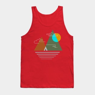 Camping in the mountains Tea Hobby Holiday Freetime Tank Top